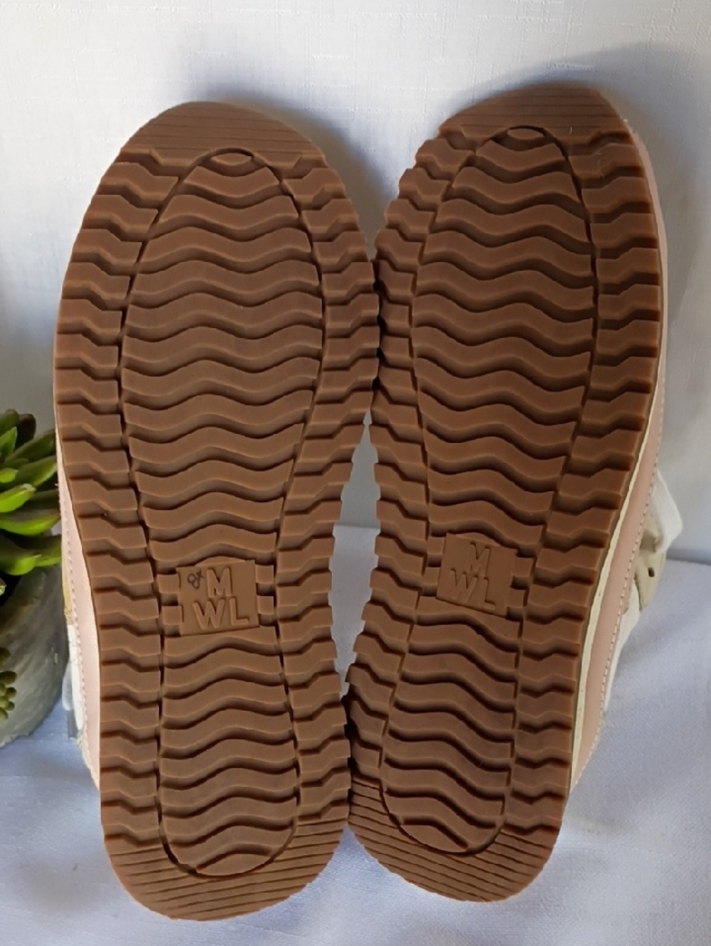 Madewell Unisex Neutral Pastel Casual Sneakers - Cream, Blush & Mint Size 9 - Picture 5 of 8